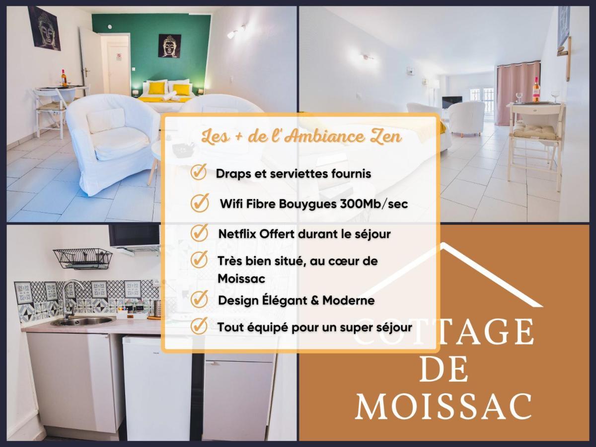 Apt T1 Cosy Et Ambiance Zen "Cottage De Moissac" ภายนอก รูปภาพ
